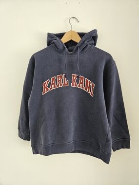 Karl Kani Navy Crewneck Hoodie Youth Large Hip Hop Y2k